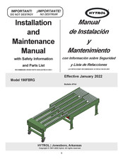 HYTROL 190FBRG Manual De Instalación Y Mantenimiento