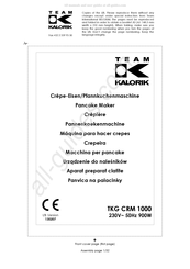 Team kalorik TKG CRM 1000 Manual De Instrucciones