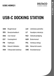 Deltaco USBC-HDMI21 Manual De Usuario