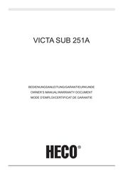 Heco VICTA SUB 251A Manual Del Usuario