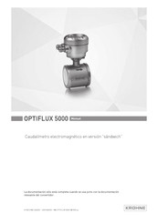 Krohne OPTIFLUX 5000 Manual Del Usuario