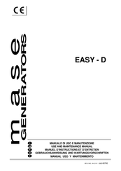 Mase Generators EASY 5000 DT Manual De Uso Y Mantenimiento