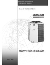 Acson International IM-VCUA-0304-ACSON Manual De Instrucciones