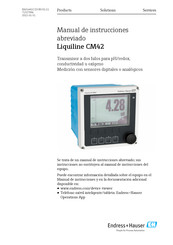 Endress+Hauser Liquiline CM42 Manual De Instrucciones