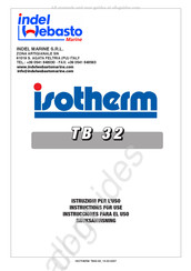 Indel Marine isotherm TB 32 Instrucciones Para El Uso