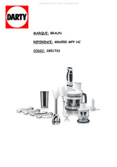 Braun Multiquick Miniprimer MR 6550 M FP-HC Manual Del Usuario