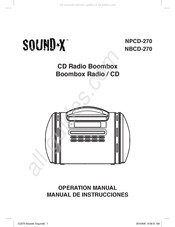 Sound-X NPCD-270 Manual De Instrucciones