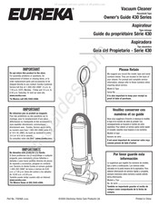 Eureka 430 Serie Guia Del Propietario