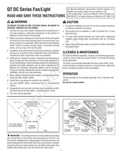 NuTone QT DC Serie Instrucciones De Montaje