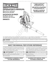 Black Max BM08570 Manual Del Operador