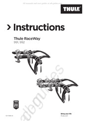 Thule RaceWay 991 Manual De Instrucciones