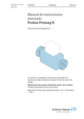 Endress+Hauser Proline Promag H Manual De Instrucciones