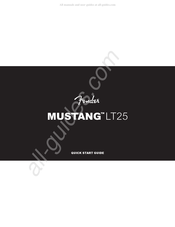 Fender MUSTANG LT 25 230V UK Manual Del Usuario