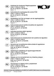 Wolf 27 44 579 Instrucciones Para El Cambio De Platina De Regulación