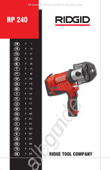 RIDGID RP 240 Manual Del Usuario