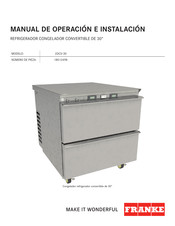 Franke 2DCV-30 Manual De Operación