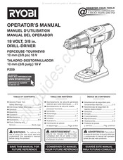 Ryobi P209 Manual Del Operador