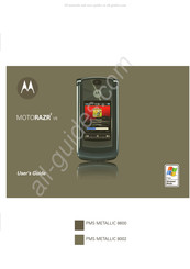 Motorola MOTORAZR 2 V8 PMS METALLIC 8002 Manual Del Usuario