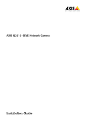 Axis Communications Q3517-SLVE Guia De Instalacion