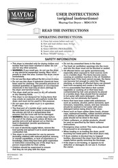 Maytag MDG17CS Instrucciones Para El Usuario