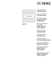 SSS Siedle ISM 611 Serie Manual De Instrucciones