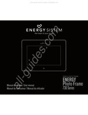 ENERGY SISTEM Photo Frame 730 Serie Manual De Usuario