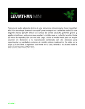 Razer Leviathan Mini Manual Del Usuario