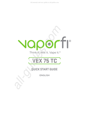 Vaporfi VEX 75 TC Guia De Inicio Rapido