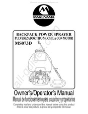 Maruyama MS073D Manual De Funcionamieno Para Usuarios Y Propietario