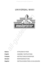 Misterstep UNIVERSAL MAXI Instrucciones Para La Colocación