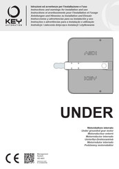 Key Automation UNDER Instrucciones Y Advertencias Para Su Instalación Y Uso