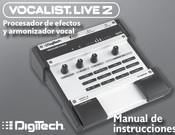 Digitech VOCALIST LIVE 2 Manual De Instrucciones