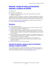 Xerox Phaser 6250 Operaciones De Impresión