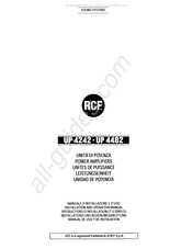 rcf UP 4482 Manual De Uso E Instalación