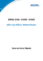 Billion BIPAC 5102G Guia De Inicio Rapido