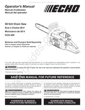 Echo CCS-58V Manual Del Operador