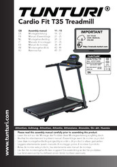 Tunturi Cardio Fit Run T35 Manual De Montaje