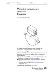 Endress+Hauser Dosimass Manual De Instrucciones