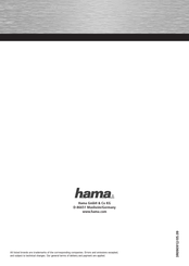 Hama 3R090912 Manual Del Usuario