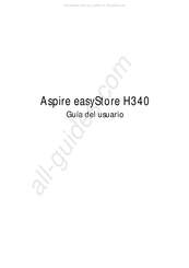 Acer Aspire easyStore H340 Guia Del Usuario