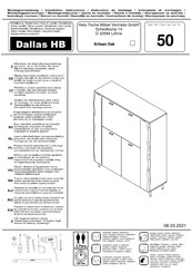 Hela Tische Dallas HB 50 Instrucciones De Montaje