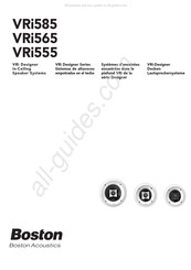 Boston Acoustics VRi Designer Serie Manual Del Usuario