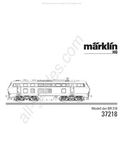 marklin 37218 Manual De Instrucciones