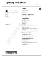 Ariston OS 99D P IX Manual De Instrucciones