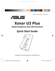 Asus Xonar U3 Plus Guía De Instalación Rápida