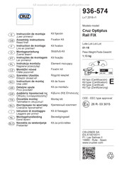 CRUZ Optiplus Rail FIX Instrucciones De Montaje