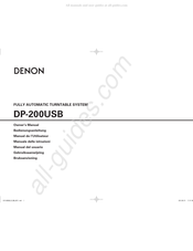 Denon DP-200USB Manual Del Usuario