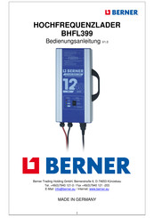 Berner BHFL399 Manual De Instrucciones