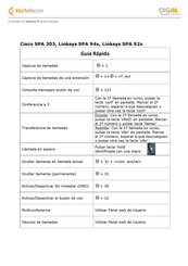 Cisco SPA 303 Guía Rápida