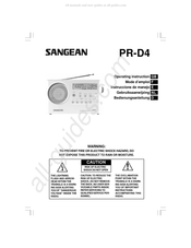 Sangean PR-D4 Instrucciones De Manejo